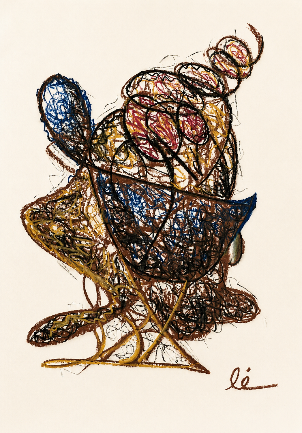 ´´Deseos´´, obra de Iliana Ugando, pastel sobre cartulina 2026