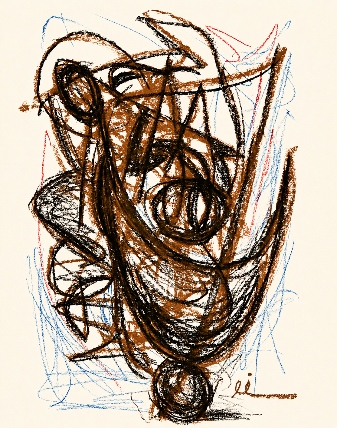 ´´Armonía´´, obra de Iliana Ugando, pastel sobre cartulina 2026